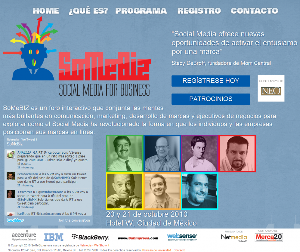 Foro Interactivo: Social Media for Business (SoMeBiz) #DF #Mexico